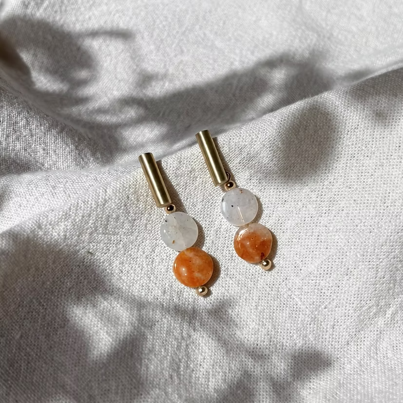 Pendientes Amber Orange Lavs