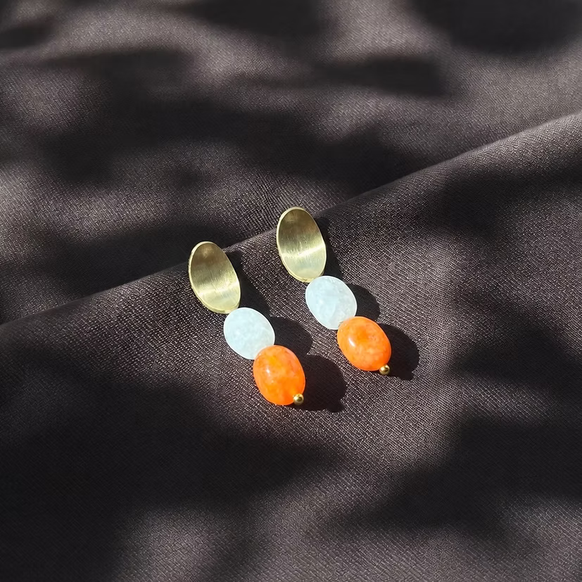 Pendientes Naima Orange Lavs