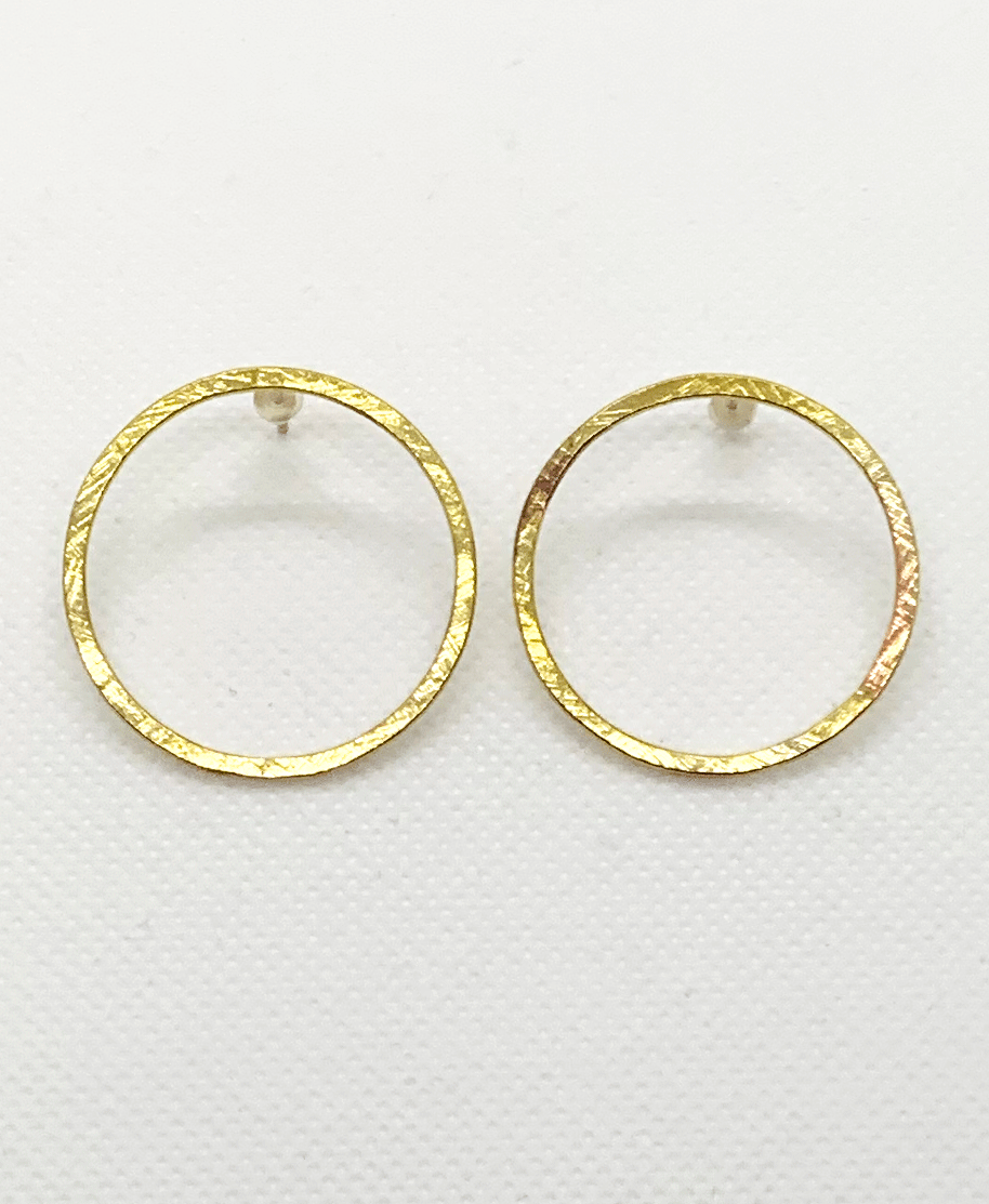 PENDIENTES ARO 30MM LATÓN