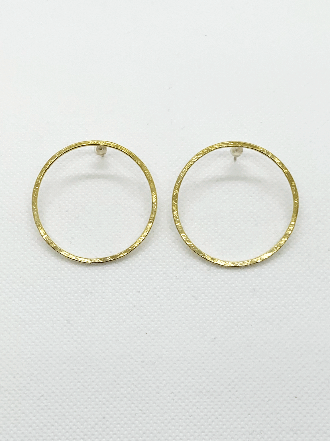 PENDIENTES ARO 37MM LATÓN