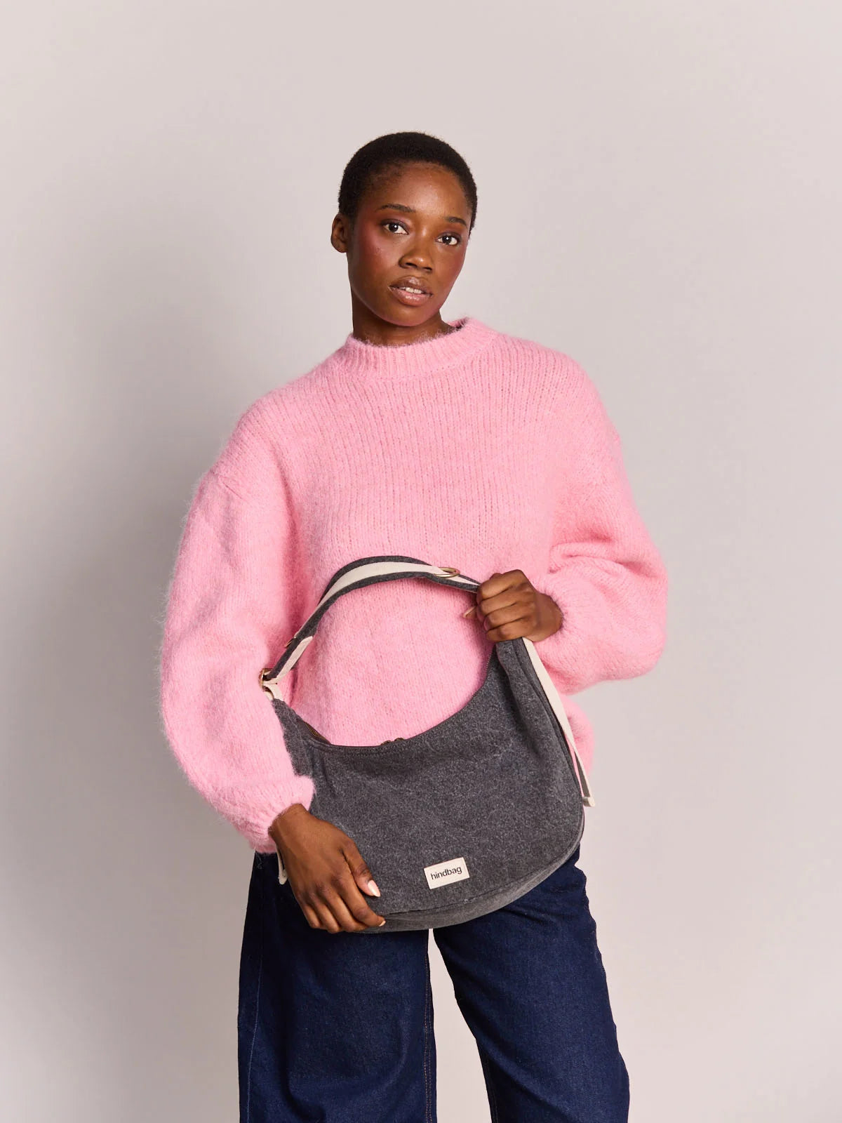 Bolso Bianca Denim Gris Hindbag
