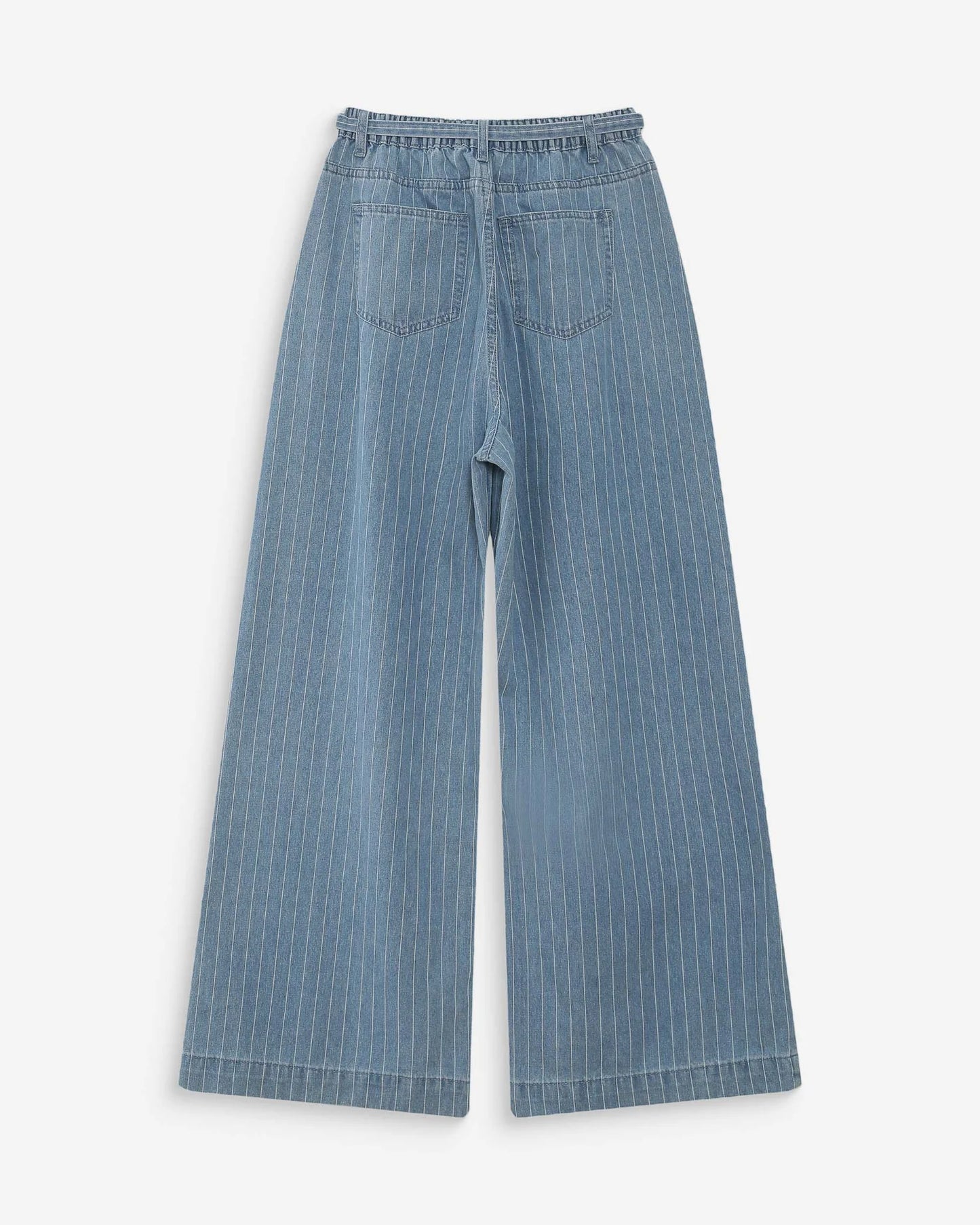 PANTALÓN POMPON RAYAS AZUL
