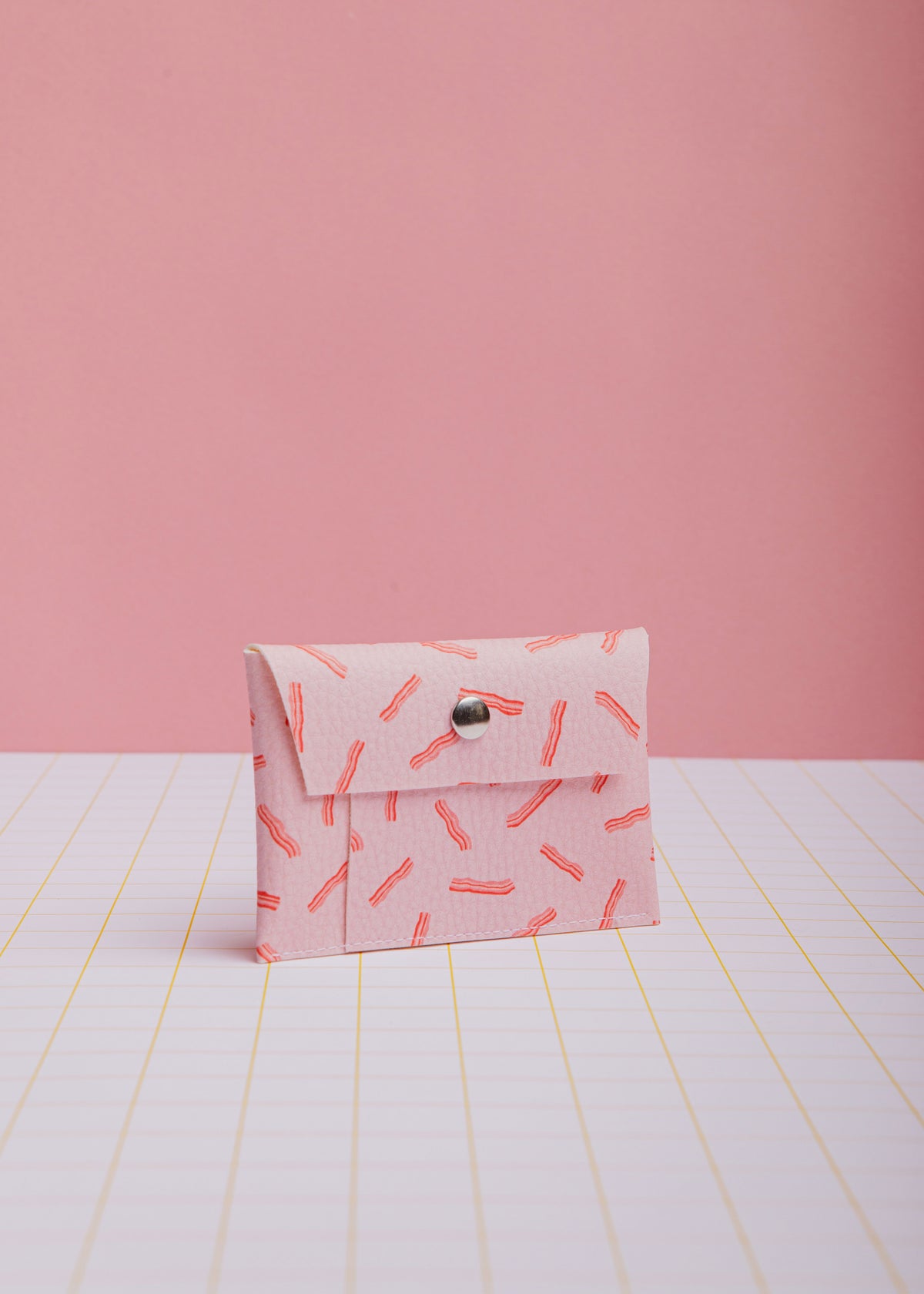 Tarjetero Bacon Rosa Ecke