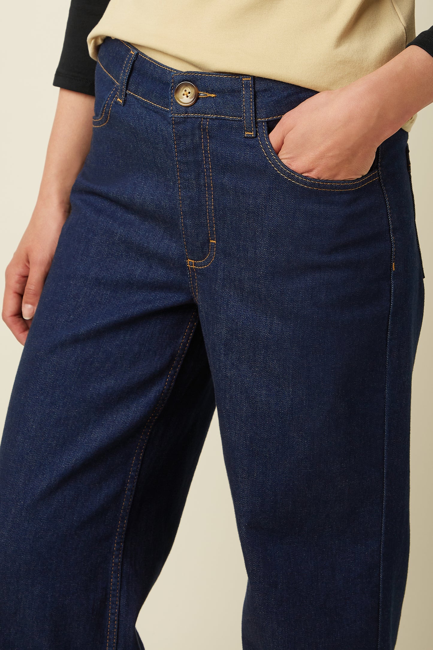 PANTALÓN PAIGE PETIT ONYX DENIM