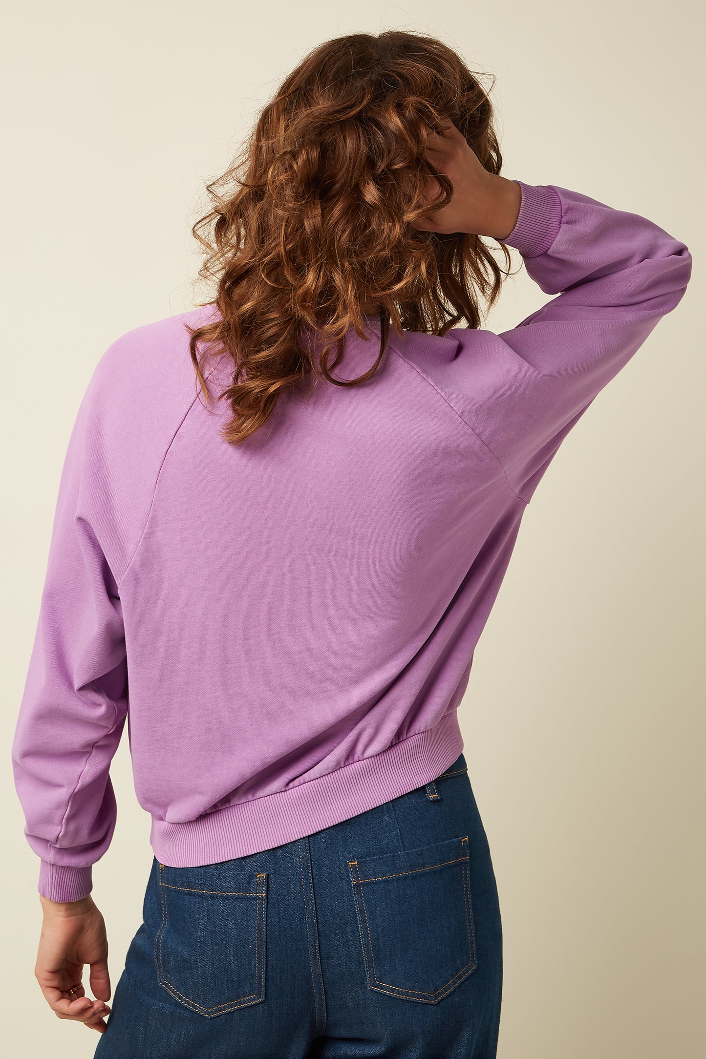 SUDADERA BIBI WIDE SWEAT MALVA