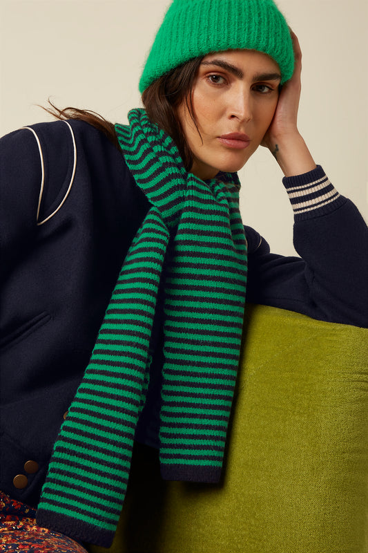 Bufanda Small Stripe Verde King Louie