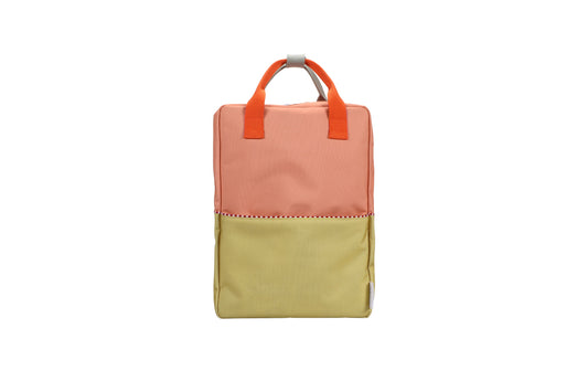 Mochila Colourblocking Coral-Pistacho Sticky Lemon