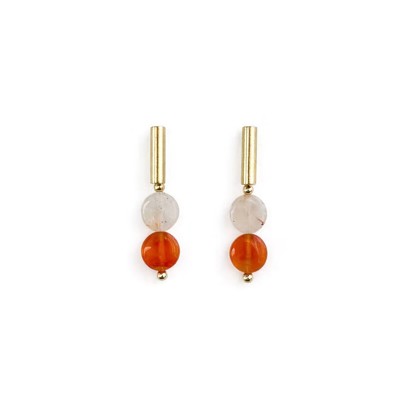 Pendientes Amber Orange Lavs