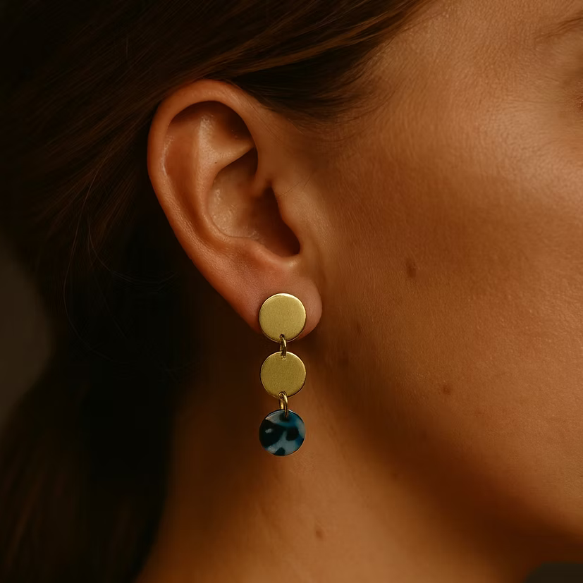 Pendientes Azure Large Lavs