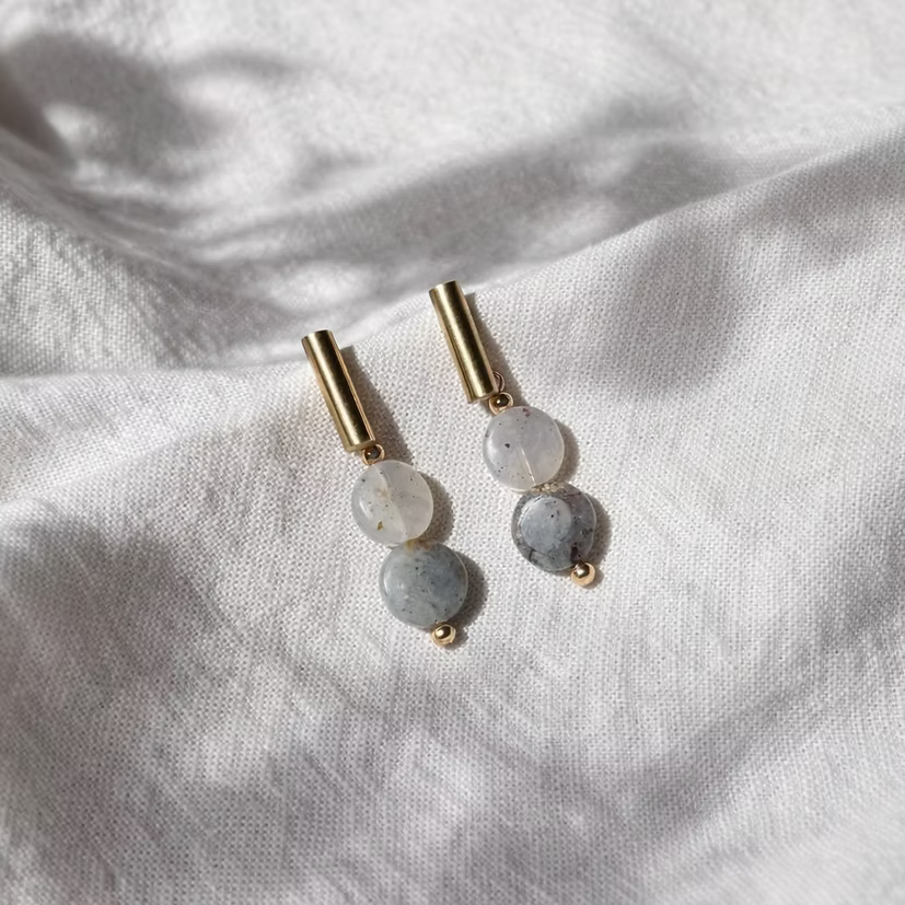 Pendientes Amber Grey Lavs