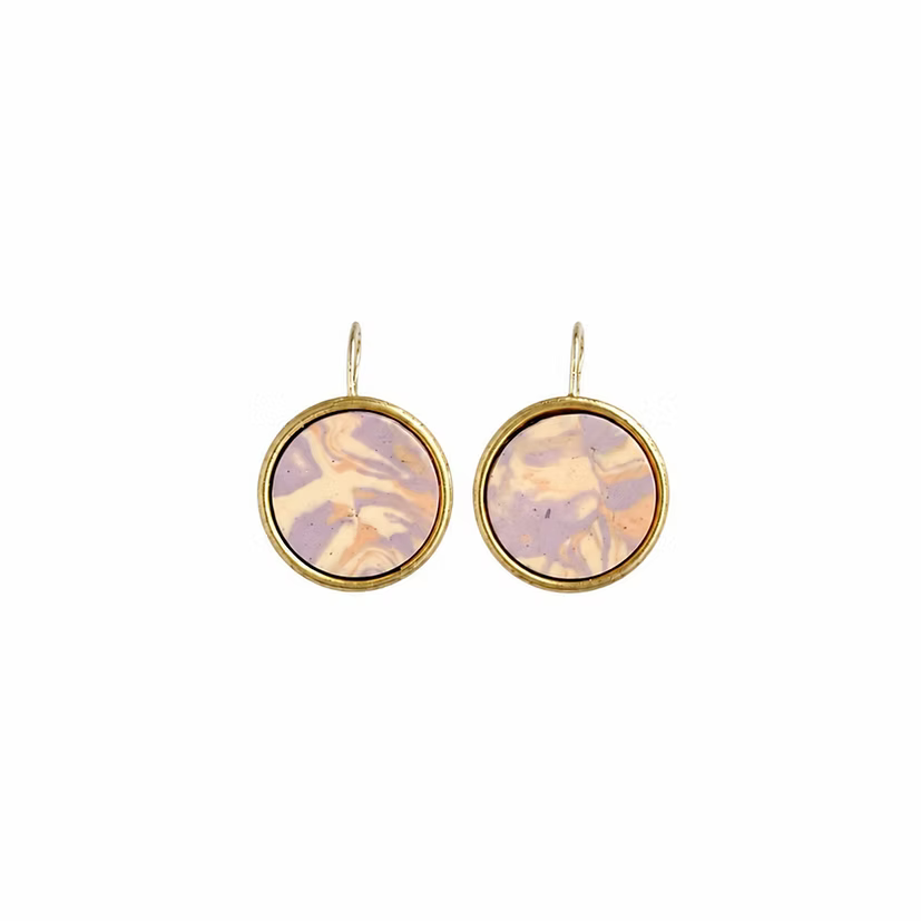 Pendientes Lavender Porcelain Lavs