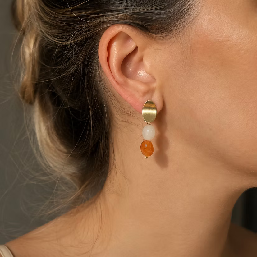 Pendientes Naima Orange Lavs