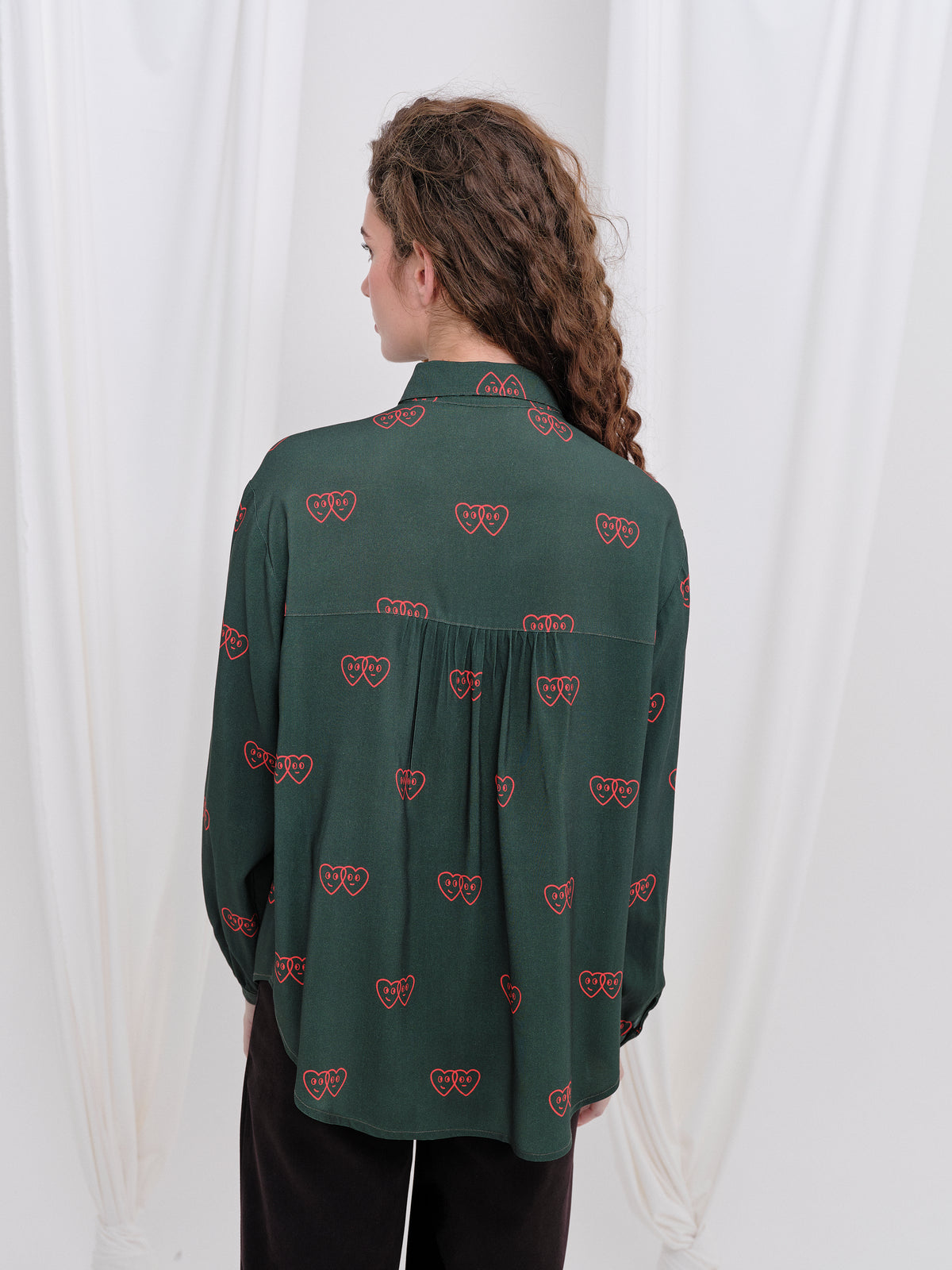 CAMISA ANANA VERDE CORAZONES