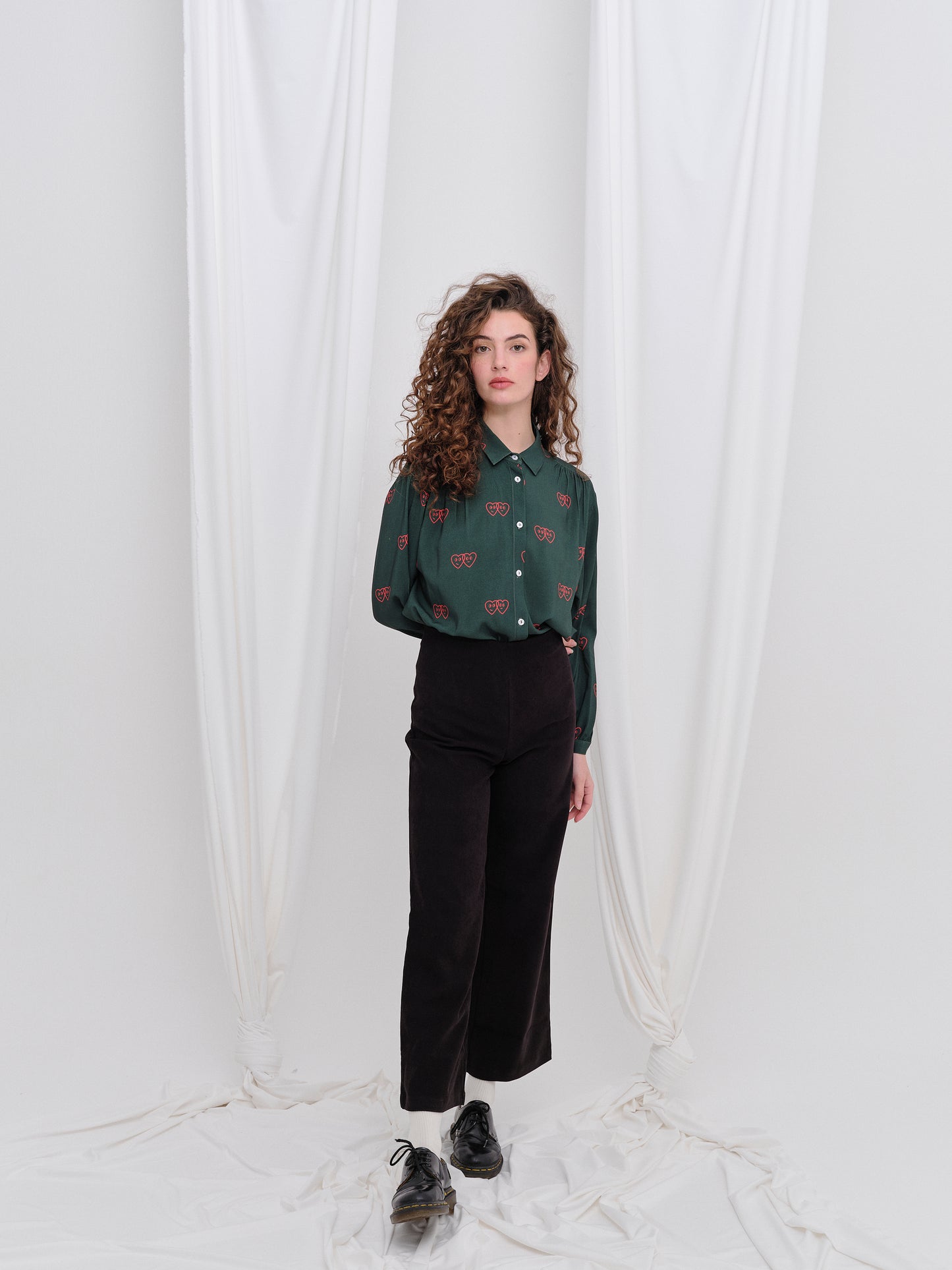 CAMISA ANANA VERDE CORAZONES