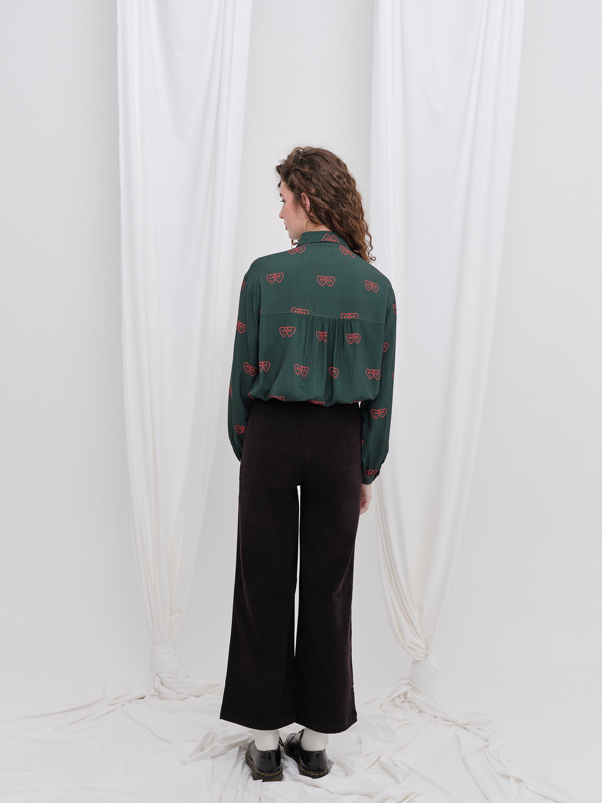 CAMISA ANANA VERDE CORAZONES