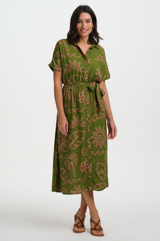 VESTIDO LEIGH TROPICAL