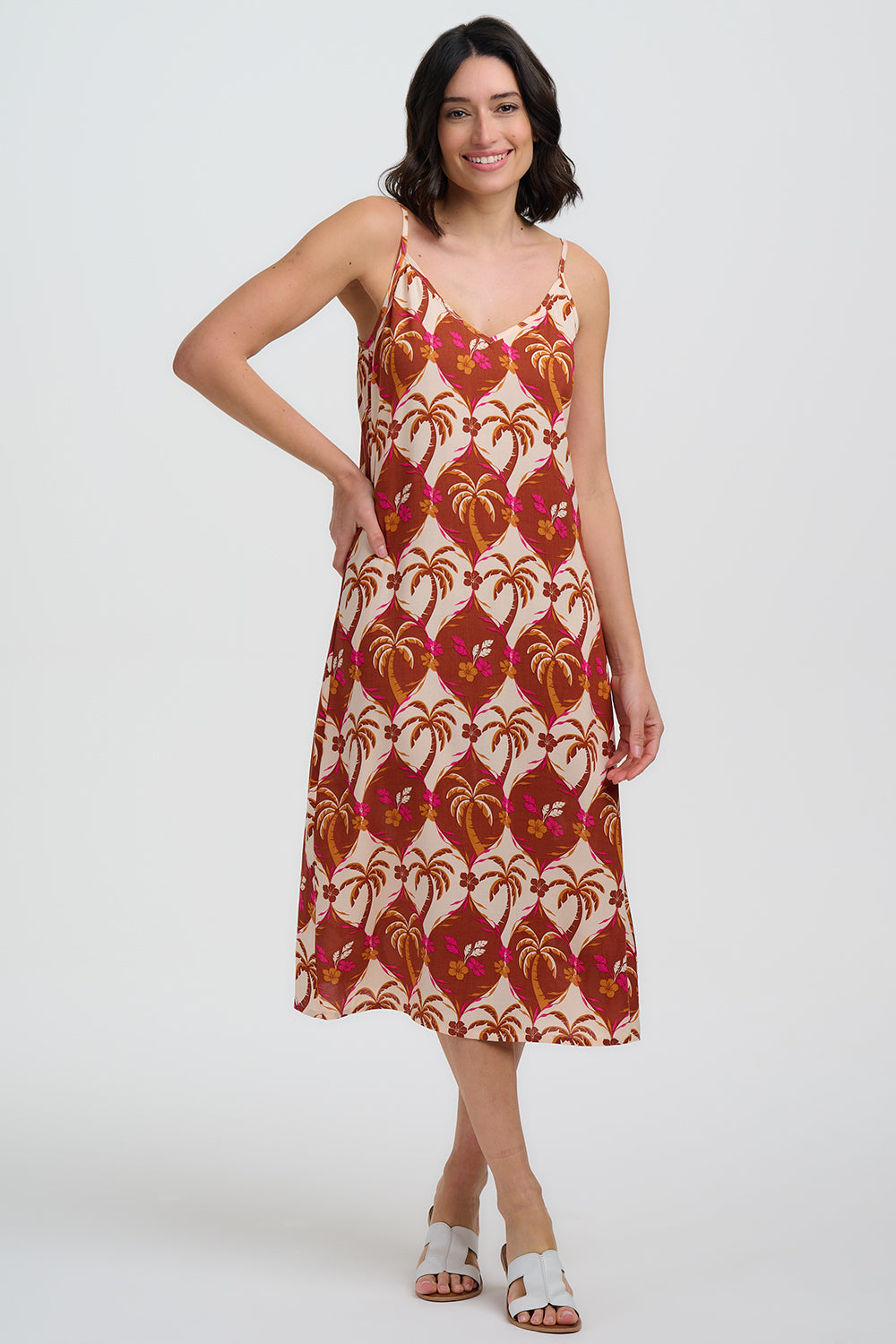 VESTIDO GRETCHEN PALM WAVES