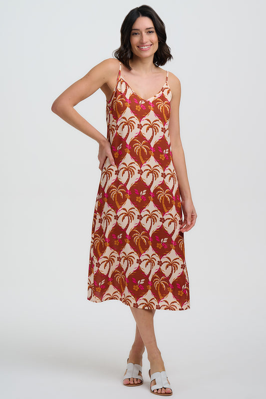 VESTIDO GRETCHEN PALM WAVES