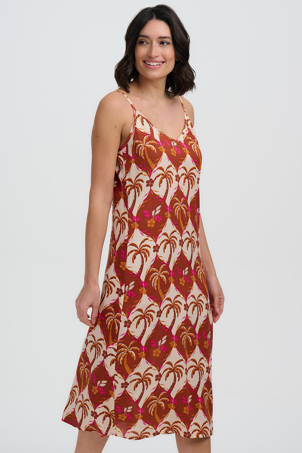 VESTIDO GRETCHEN PALM WAVES