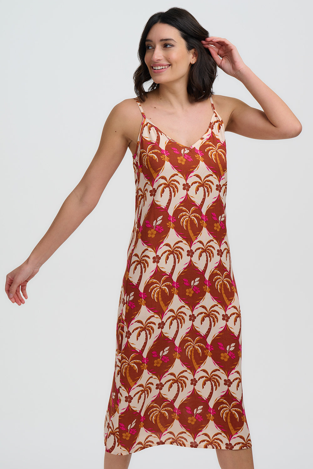 VESTIDO GRETCHEN PALM WAVES