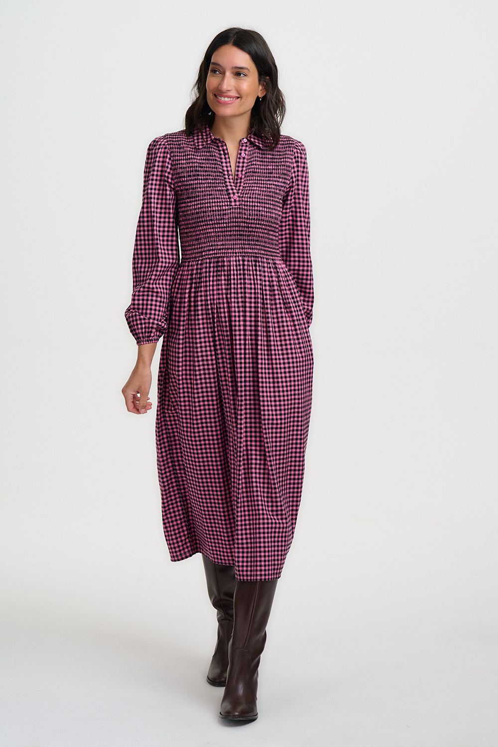 VESTIDO DIANA ROSE GINGHAM