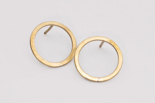 PENDIENTES ARO 18MM LATÓN