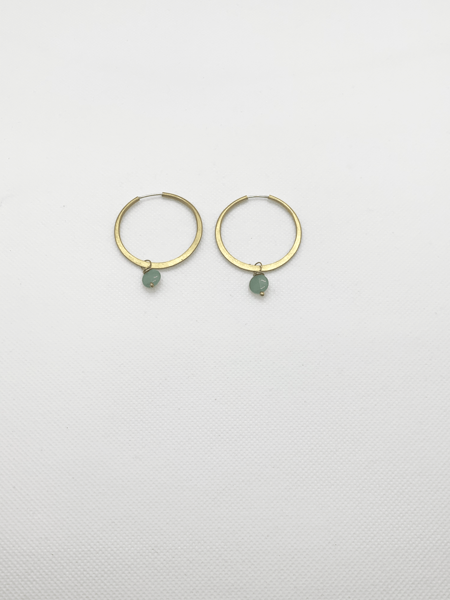 PENDIENTES ARO PIEDRA AVENTURINA