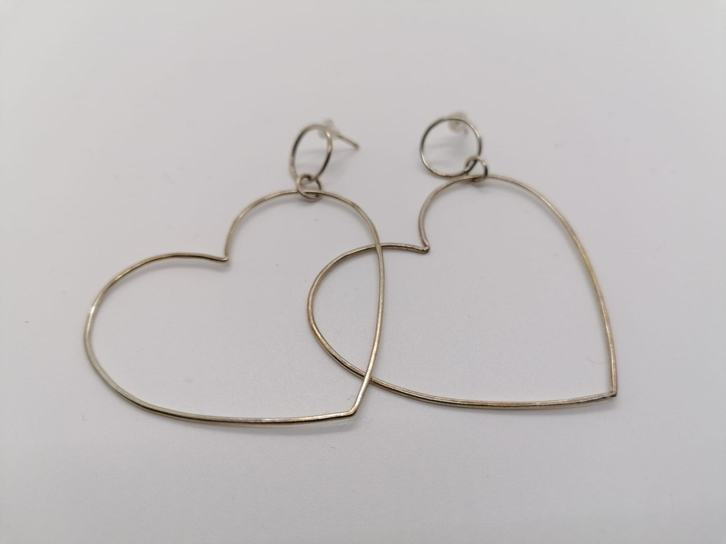 PENDIENTES CORAZÓN PLATA