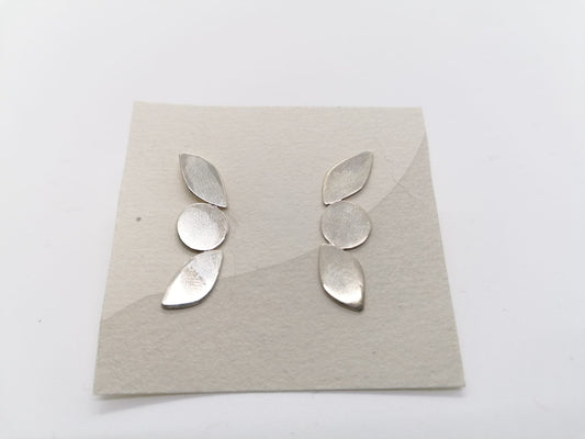 PENDIENTES HOJA FRUTO PLATA