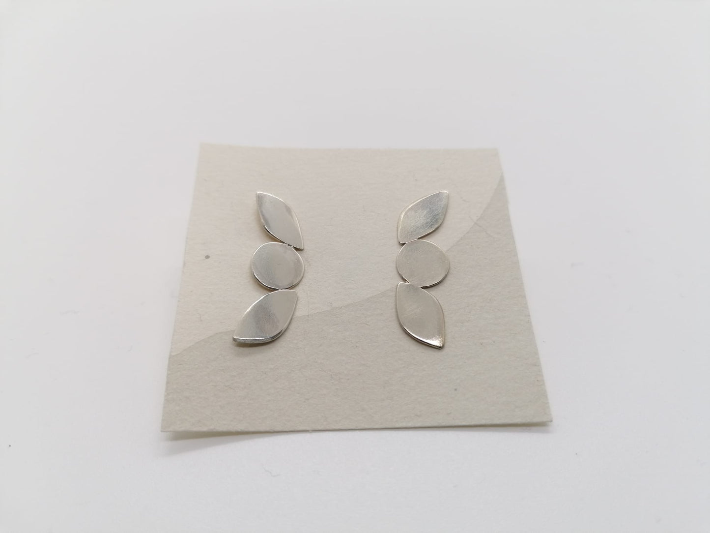 PENDIENTES HOJA FRUTO PLATA
