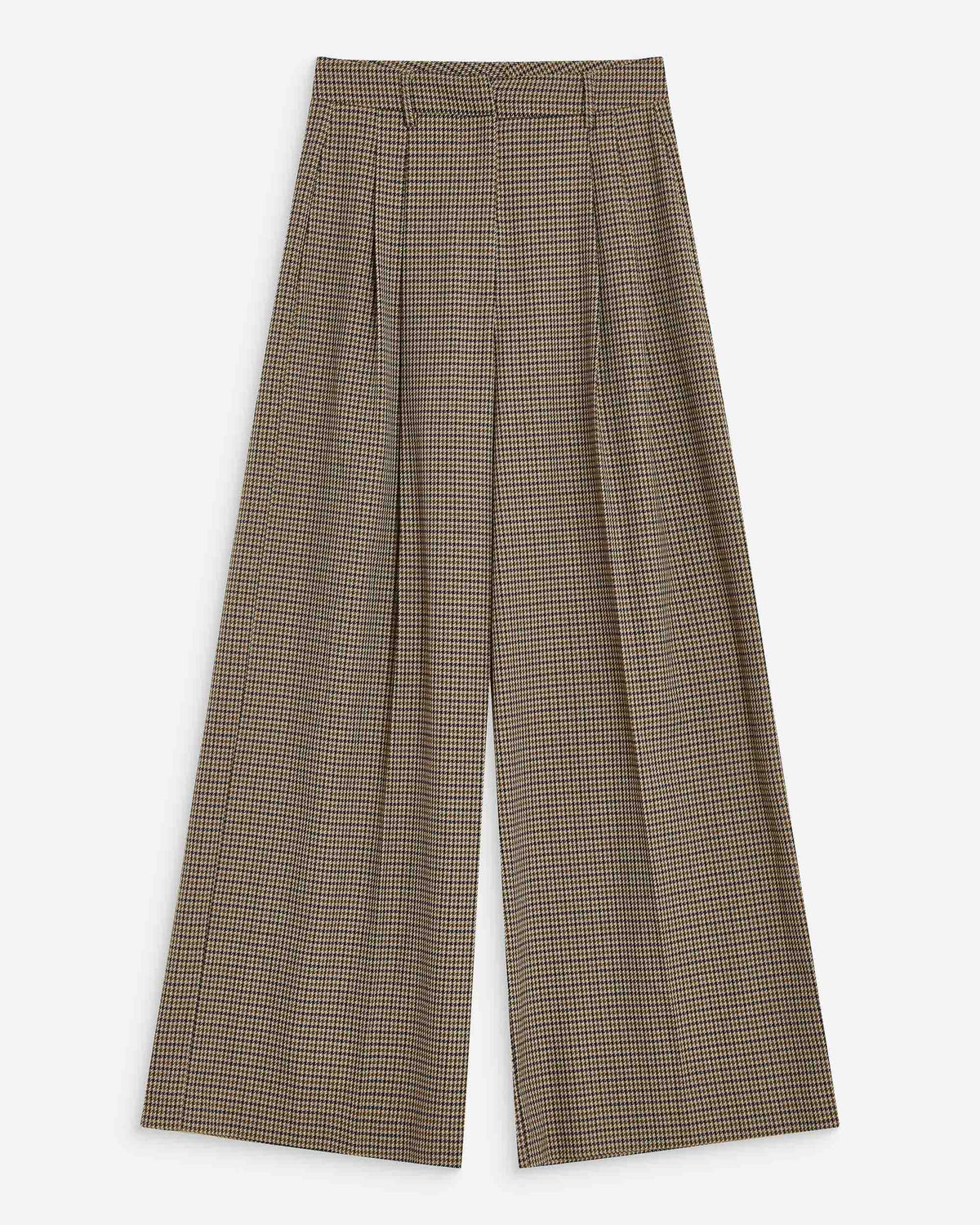 PANTALÓN AYEN CUADROS BEIGE