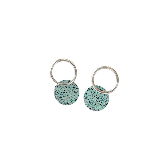 PENDIENTES MOTTLED SILVER