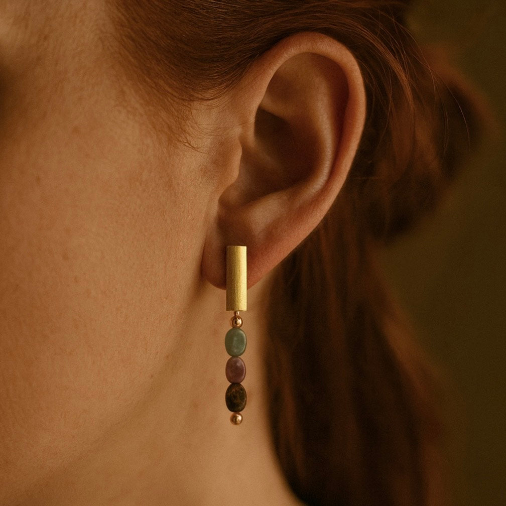 PENDIENTES AMAZONITE