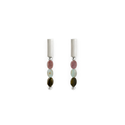 PENDIENTES AMAZONITE SILVER