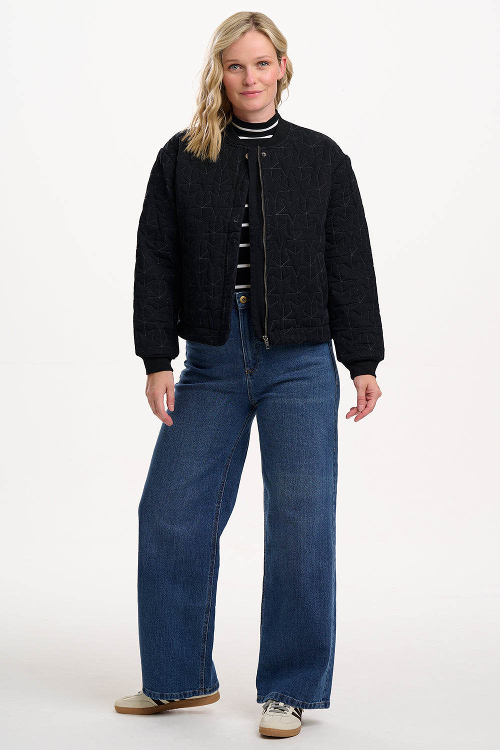 CHAQUETA REAGAN STAR QUILT NEGRO