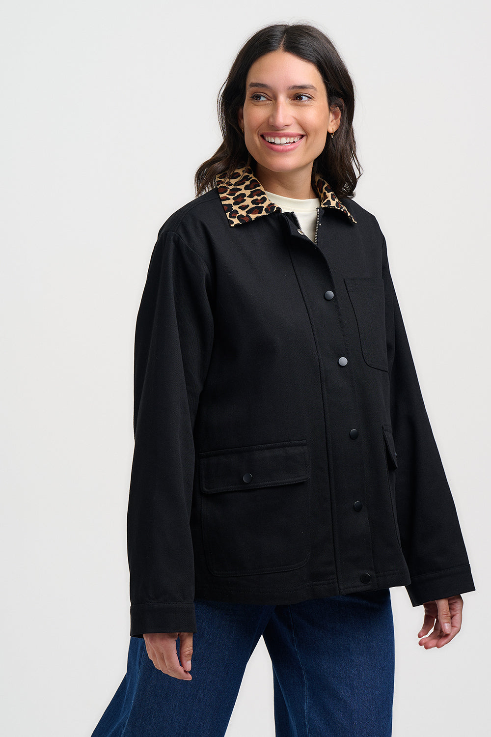 CHAQUETA RAYE BARN LEOPARD