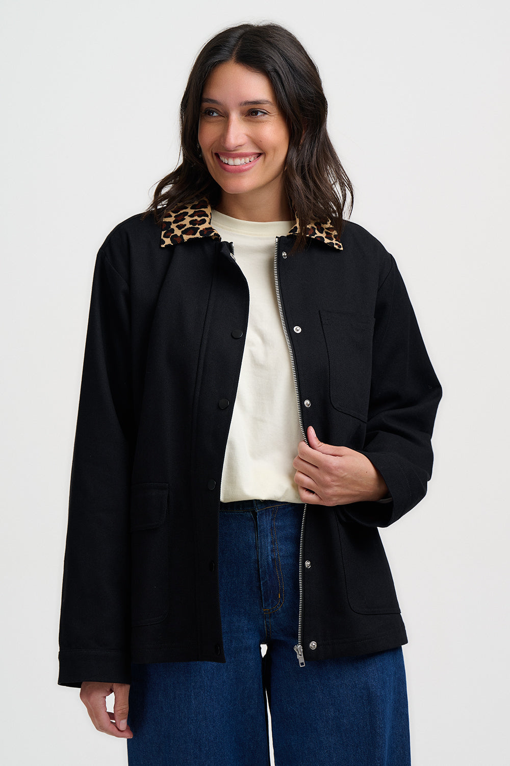 CHAQUETA RAYE BARN LEOPARD