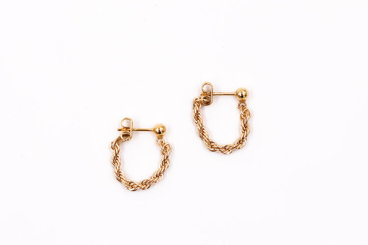 PENDIENTES TWISTER GOLD
