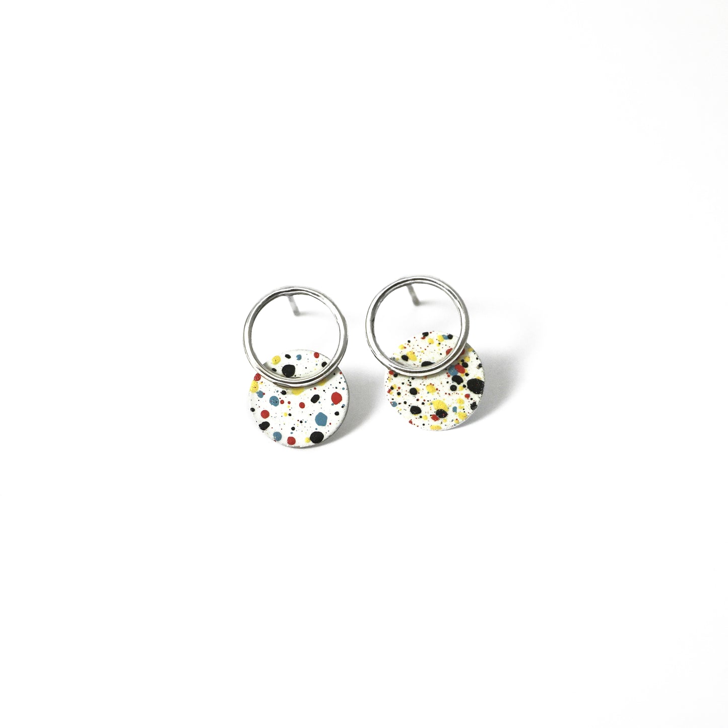 PENDIENTES MOTTLED SILVER