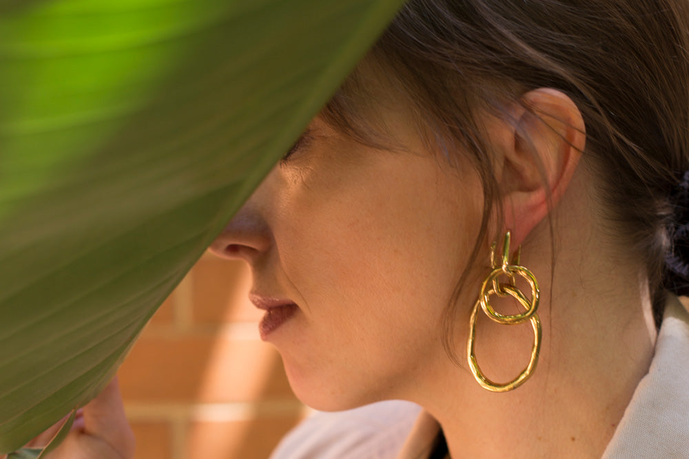 PENDIENTES RIBBON GOLD