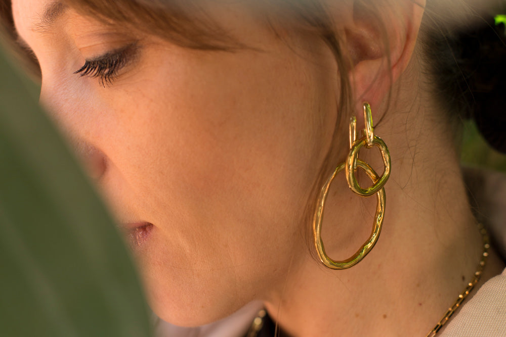 PENDIENTES RIBBON GOLD