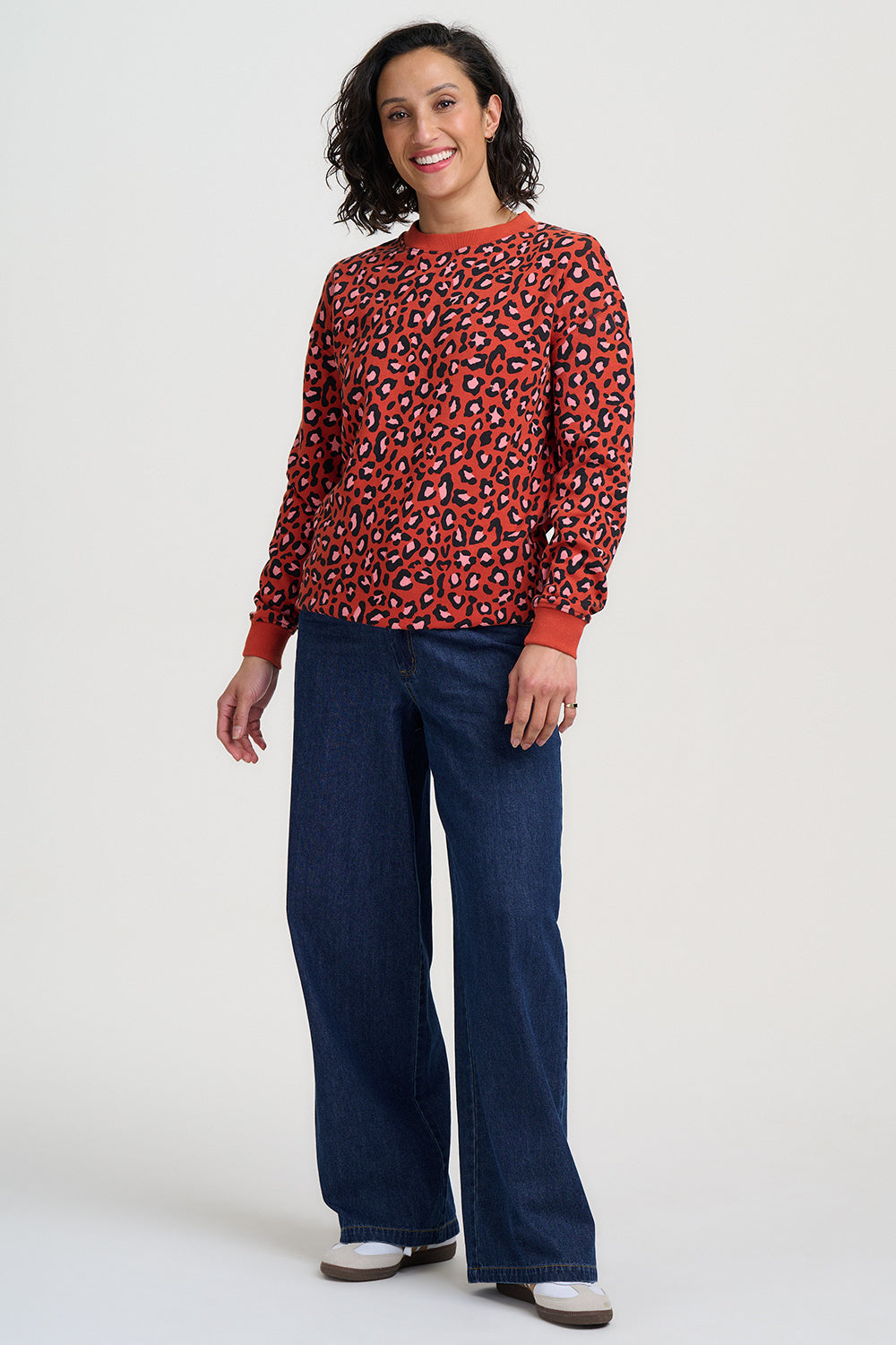 SUDADERA NOAH RUST/PINK LEOPARD