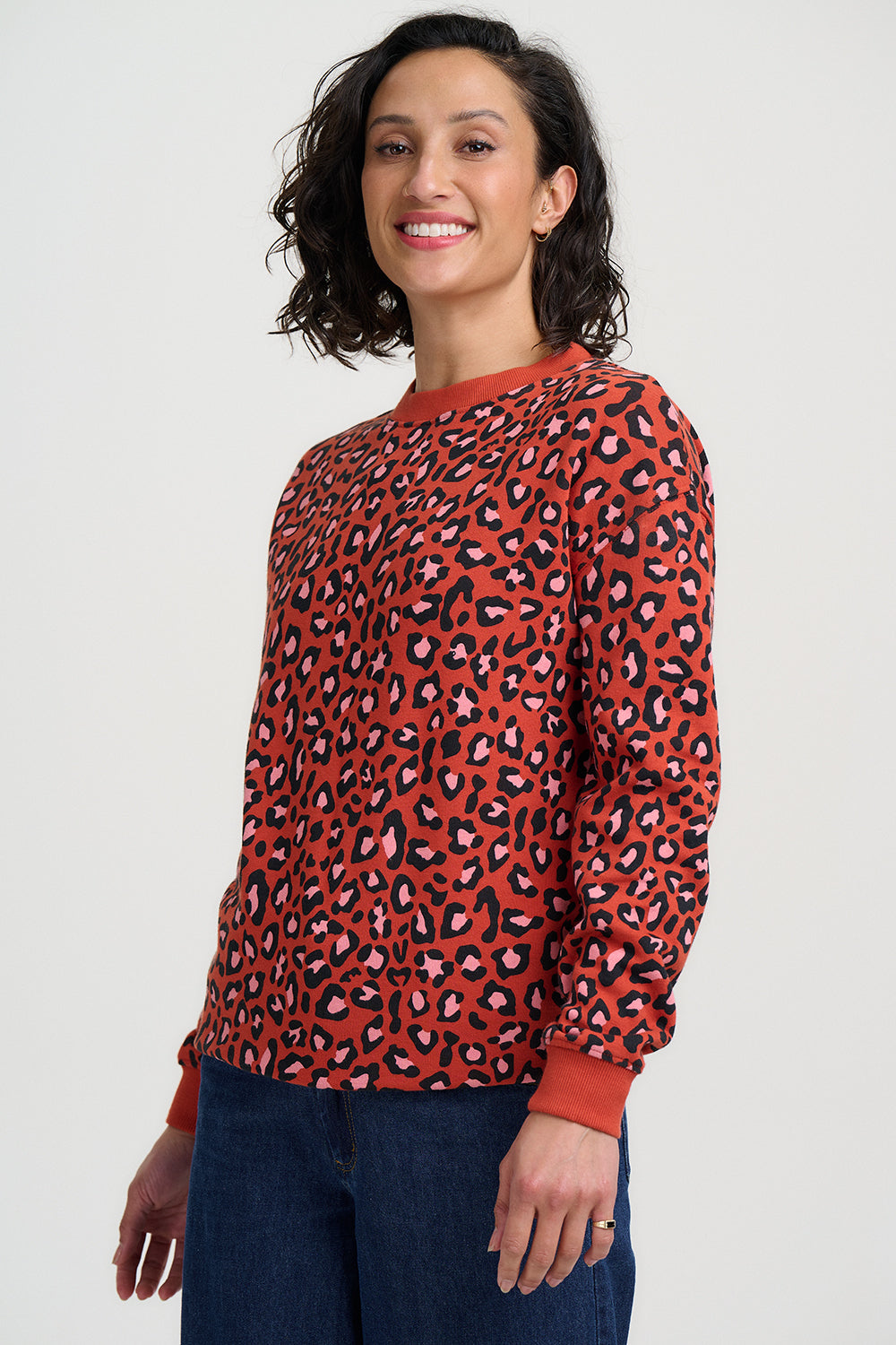 SUDADERA NOAH RUST/PINK LEOPARD