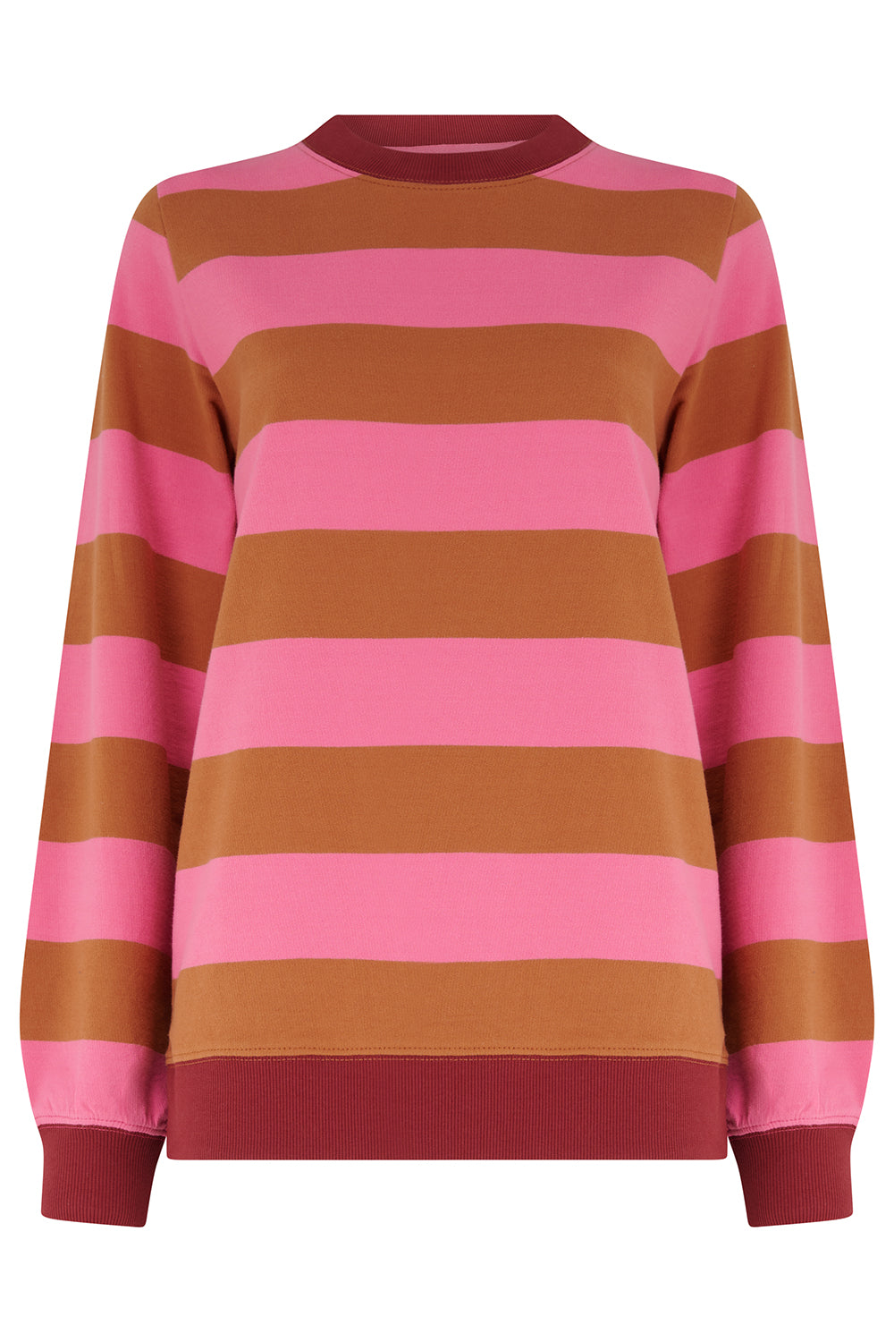 SUDADERA MINDY RAYAS PINK/BROWN