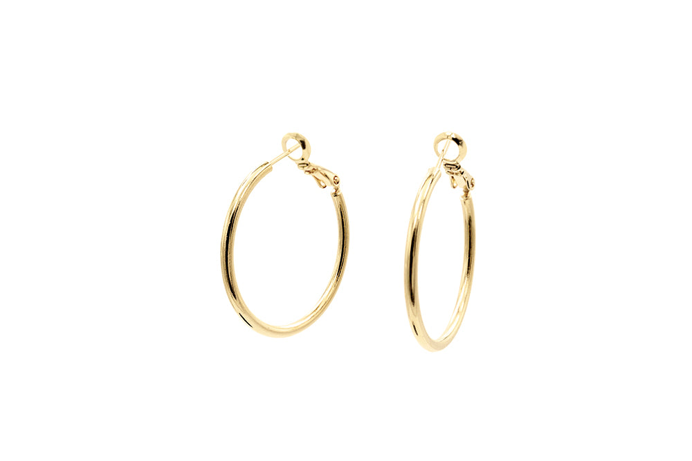 PENDIENTES SLEEK MEDIUM HOOP GOLD
