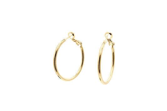 PENDIENTES SLEEK MEDIUM HOOP GOLD