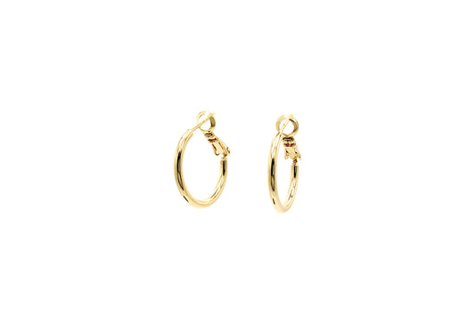 PENDIENTES SLEEK SMALL HOOP GOLD