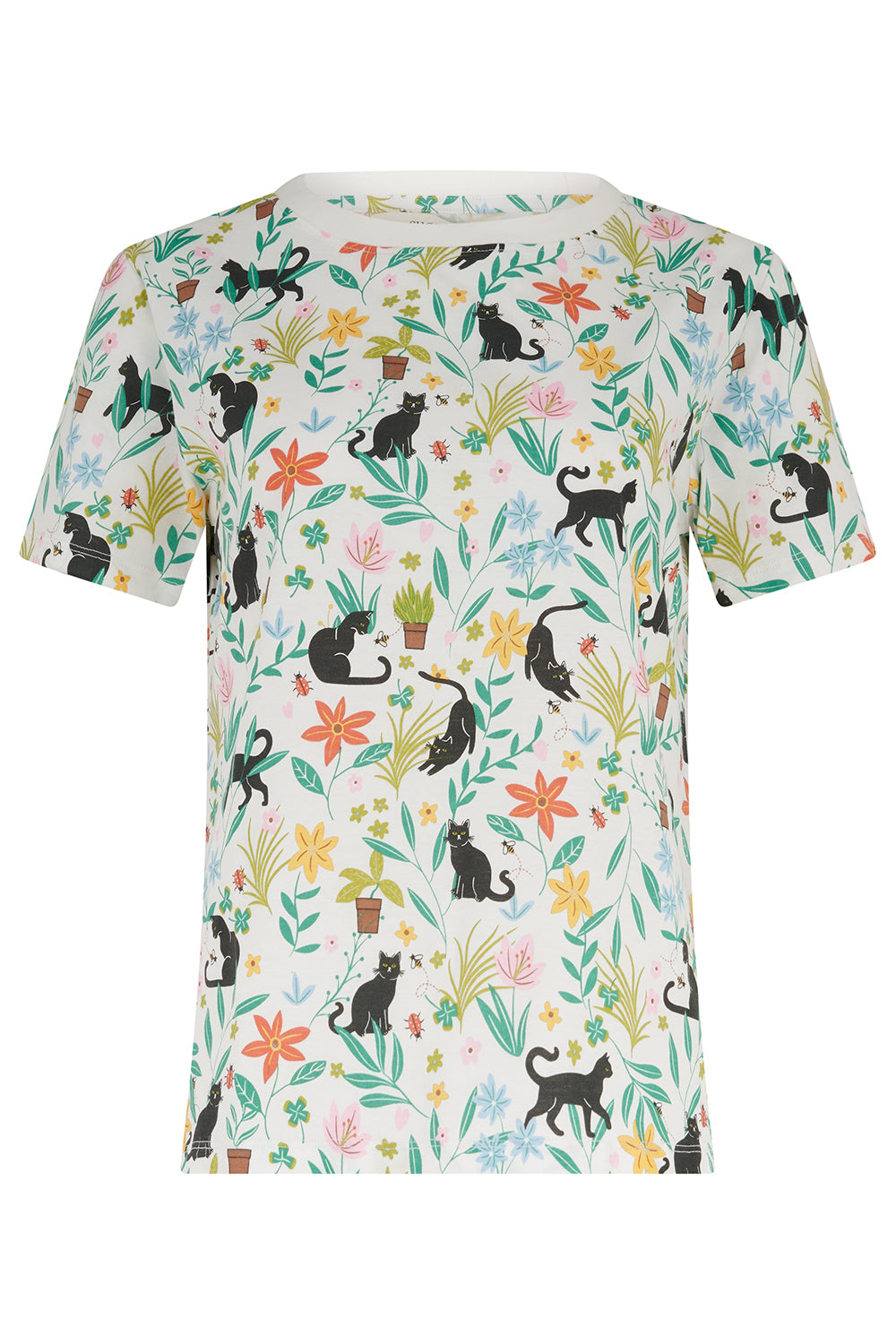 CAMISETA MAGGIE GATOS JARDÍN