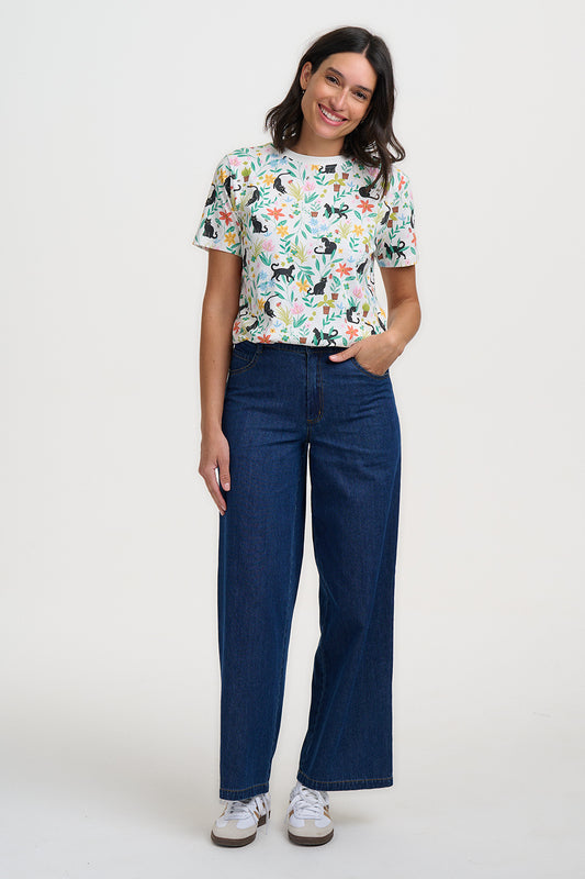 CAMISETA MAGGIE GATOS JARDÍN