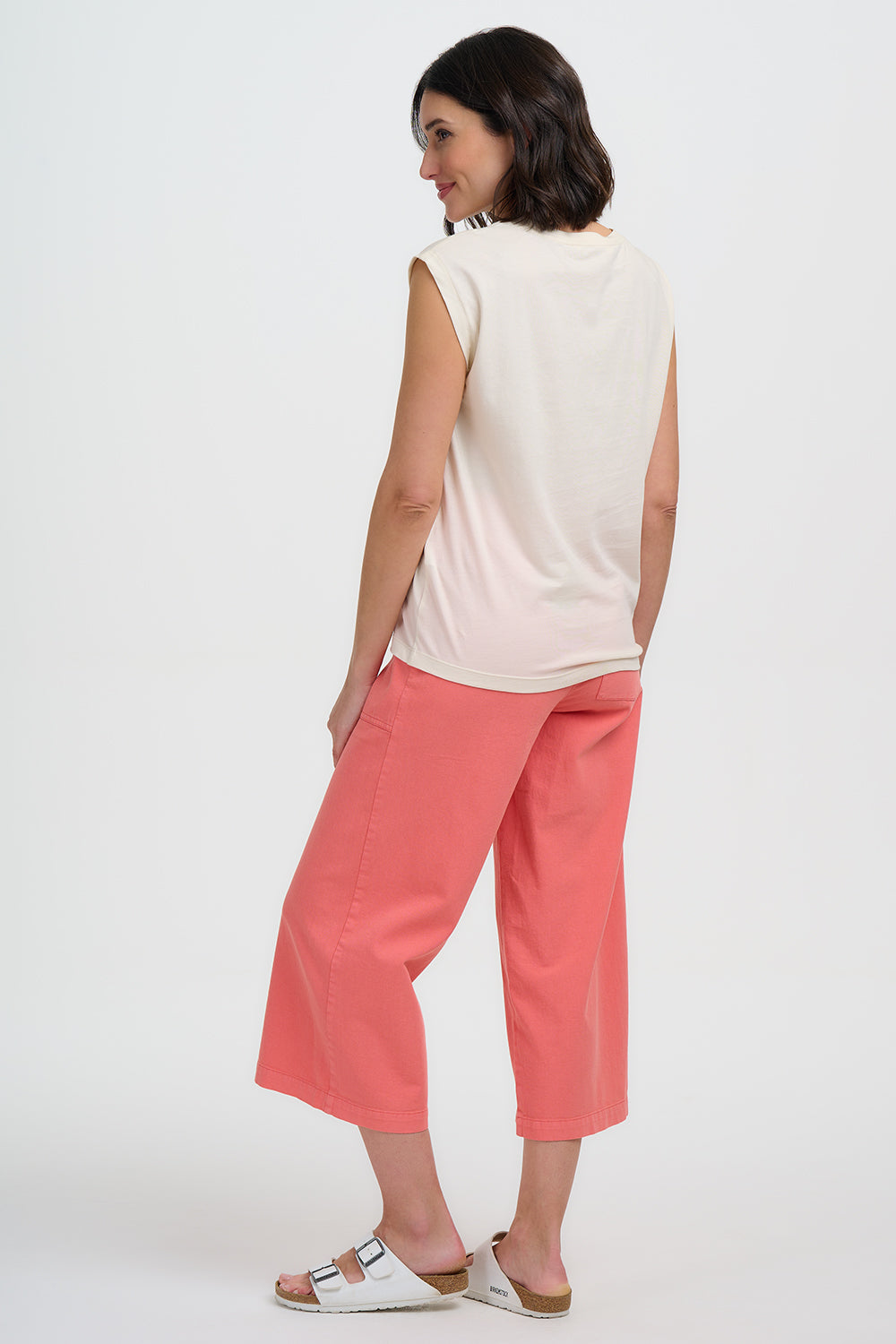 PANTALÓN CHARLENE CROPPED CORAL